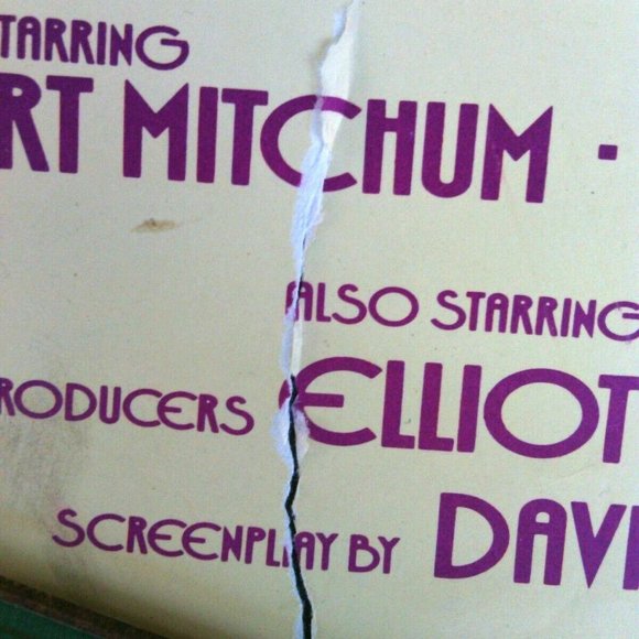 Vintage Poster Farewell My Lovely Original Film Wall Movie Robert Mitcham Poster - Picture 9 of 16